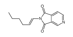 2-hex-1-enylpyrrolo[3,4-c]pyridine-1,3-dione结构式