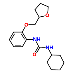 1-Cyclohexyl-3-[2-(tetrahydro-2-furanylmethoxy)phenyl]urea Structure