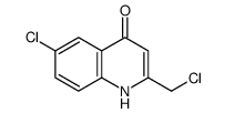 6-chloro-2-(chloromethyl)-1H-quinolin-4-one Structure