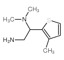 N-[2-氨基-1-(3-甲基噻吩-2-基)乙基]-N,N-二甲基胺盐酸盐结构式