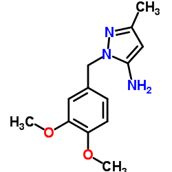 1-(3,4-Dimethoxybenzyl)-3-methyl-1H-pyrazol-5-amine Structure