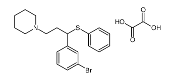 1-[3-(3-bromophenyl)-3-phenylsulfanylpropyl]piperidine,oxalic acid Structure