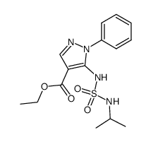 4-Ethoxycarbonyl-5-isopropylaminosulfonylamino-1-phenylpyrazole Structure