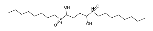 1,4-Dihydroxy-tetramethylen-bis-(octyl-phosphinoxid)结构式