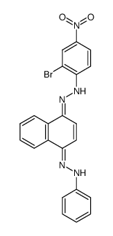 1.4-Naphthochinon-1-phenylhydrazon-4-<2-brom-4-nitro-phenylhydrazon>结构式