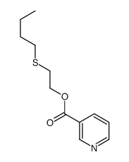 2-butylsulfanylethyl pyridine-3-carboxylate Structure