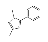 1,3-dimethyl-5-phenyl-1H-pyrazole结构式