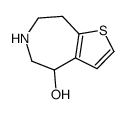 5,6,7,8-tetrahydro-4H-thieno[2,3-d]azepin-4-ol结构式