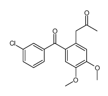 1-[2-(3-chlorobenzoyl)-4,5-dimethoxyphenyl]propan-2-one Structure