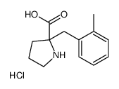 (S)-2-(2-METHYLBENZYL)PYRROLIDINE-2-CARBOXYLIC ACID HYDROCHLORIDE Structure
