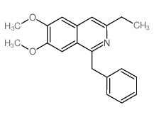 1-Benzyl-3-ethyl-6,7-dimethoxyisoquinoline Structure