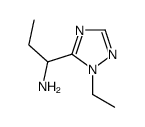 1-(1-ethyl-1H-1,2,4-triazol-5-yl)-1-propanamine(SALTDATA: FREE) Structure