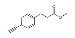 3-(4-炔基苯基)丙酸甲酯结构式
