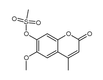 7-methanesulfonyloxy-6-methoxy-4-methyl-coumarin Structure