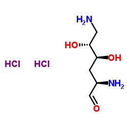 2,6-Diamino-2,3,6-trideoxy-D-ribo-hexose dihydrochloride structure