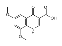 6,8-dimethoxy-4-oxo-1H-quinoline-3-carboxylic acid结构式