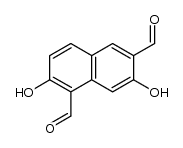 diformyl-1,6 dihydroxy-2,7 naphtalene结构式