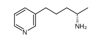 (S)-2-氨基-5-(3-吡啶)戊烷结构式
