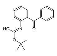 tert-butyl N-(4-benzoylpyridin-3-yl)carbamate结构式
