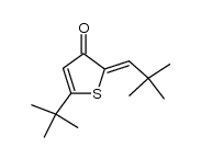 2-tert-butyl-5-(tert-butylmethylidene)-4-oxo-4,5-dihydrothiophene结构式