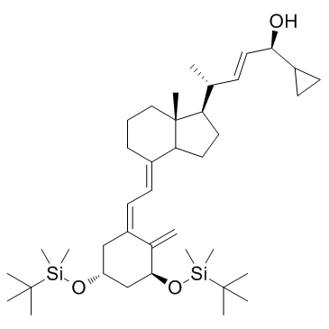 1,3-双-O-(叔丁基二甲基甲硅烷基)骨化三烯结构式