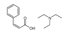 N,N-diethylethanamine,3-phenylprop-2-enoic acid结构式