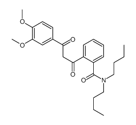 N,N-dibutyl-2-[3-(3,4-dimethoxyphenyl)-3-oxopropanoyl]benzamide Structure