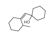 (Z)-1-[(2-methylcyclohexylidene)methyl]cyclohexanol结构式