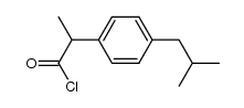 2-(4-isobutylphenyl)-propionic acid chloride Structure