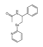N-(1-phenyl-2-(2-pyridylseleno)ethyl)acetamide Structure