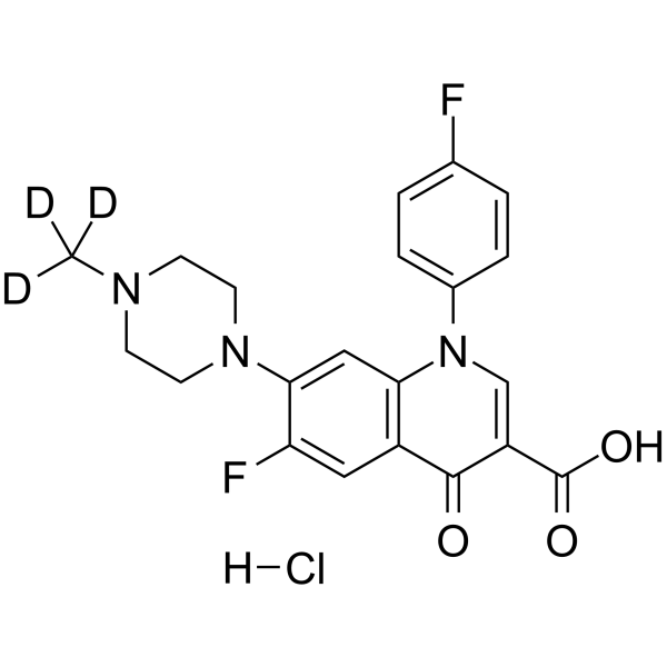 Difloxacin-d3 hydrochloride Structure