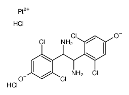 (1,2-bis(2,6-dichloro-4-hydroxyphenyl)ethylenediamine)dichloroplatinum (II)结构式