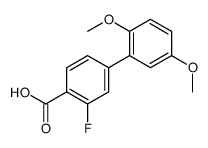 4-(2,5-dimethoxyphenyl)-2-fluorobenzoic acid结构式