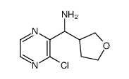 (3-chloropyrazin-2-yl)-(oxolan-3-yl)methanamine Structure