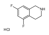 5,7-二氟-1,2,3,4-四氢异喹啉盐酸盐结构式