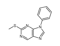 2-methylthio-9-phenyl-9H-purine Structure