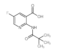 5-氟-2-新戊酰胺基烟酸结构式