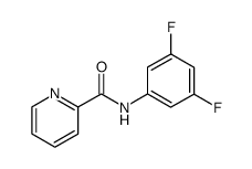 N-(3,5-difluorophenyl)-2-pyridinecarboxamide结构式