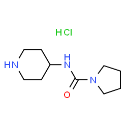 N-(Piperidin-4-yl)pyrrolidine-1-carboxamide hydrochloride Structure