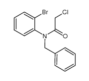 N-benzyl-2-chloro-N-(2-bromophenyl)acetamide Structure