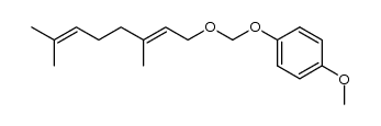 (E)-1-(((3,7-dimethylocta-2,6-dien-1-yl)oxy)methoxy)-4-methoxybenzene结构式
