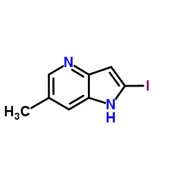 2-Iodo-6-methyl-1H-pyrrolo[3,2-b]pyridine structure