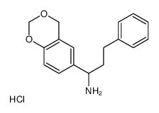 1-(4H-1,3-benzodioxin-6-yl)-3-phenylpropan-1-amine,hydrochloride Structure