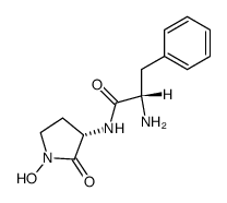 (S)-2-amino-N-((S)-1-hydroxy-2-oxopyrrolidin-3-yl)-3-phenylpropanamide结构式