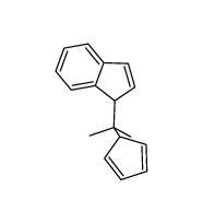 (cyclopentadienyl)C(CH3)2(indenyl)结构式