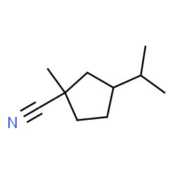 Cyclopentanecarbonitrile, 1-methyl-3-(1-methylethyl)- (9CI) picture