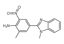 2-methyl-4-(1-methyl-1H-benzimidazol-2-yl)-6-nitrobenzenamine Structure