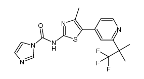 N-(4-Methyl-5-(2-(1,1,1-Trifluoro-2-Methylpropan-2-Yl)Pyridin-4-Yl)Thiazol-2-Yl)-1H-Imidazole-1-Carboxamide Structure