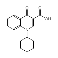 1-环己基-4-氧代-1,4-二氢喹啉-3-羧酸结构式