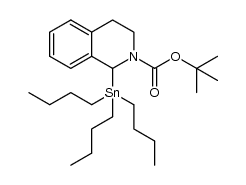 O-tert-butyl 1-(tributylstannyl)-3,4-dihydroisoquinoline-2(1H)-carboxylate结构式